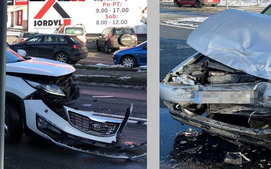 Dwa zdarzenia drogowe w Kętach. Utrudnienia na DW948 – ZDJĘCIA!