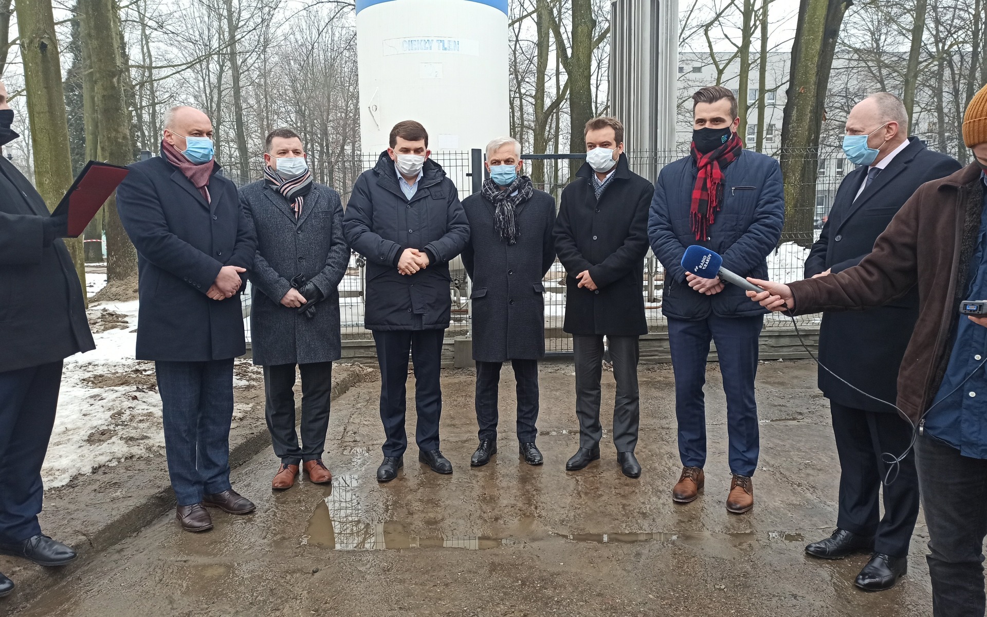 Wizyta wojewody małopolskiego Łukasza Kmity w Szpitalu Powiatowym w Oświęcimiu