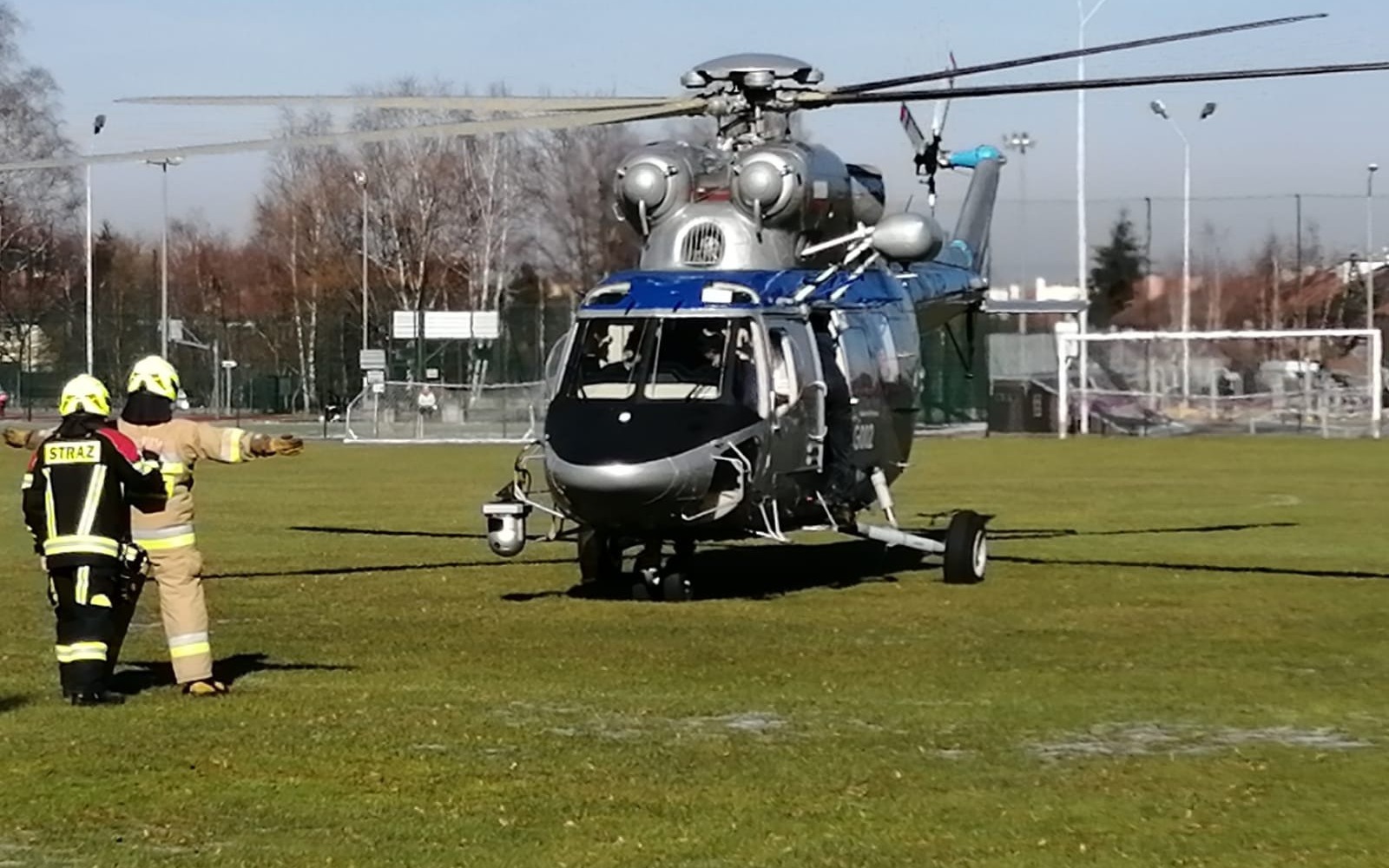 W sobotnich poszukiwaniach zaginionej Kseni Wysogląd wykorzystano policyjny śmigłowiec