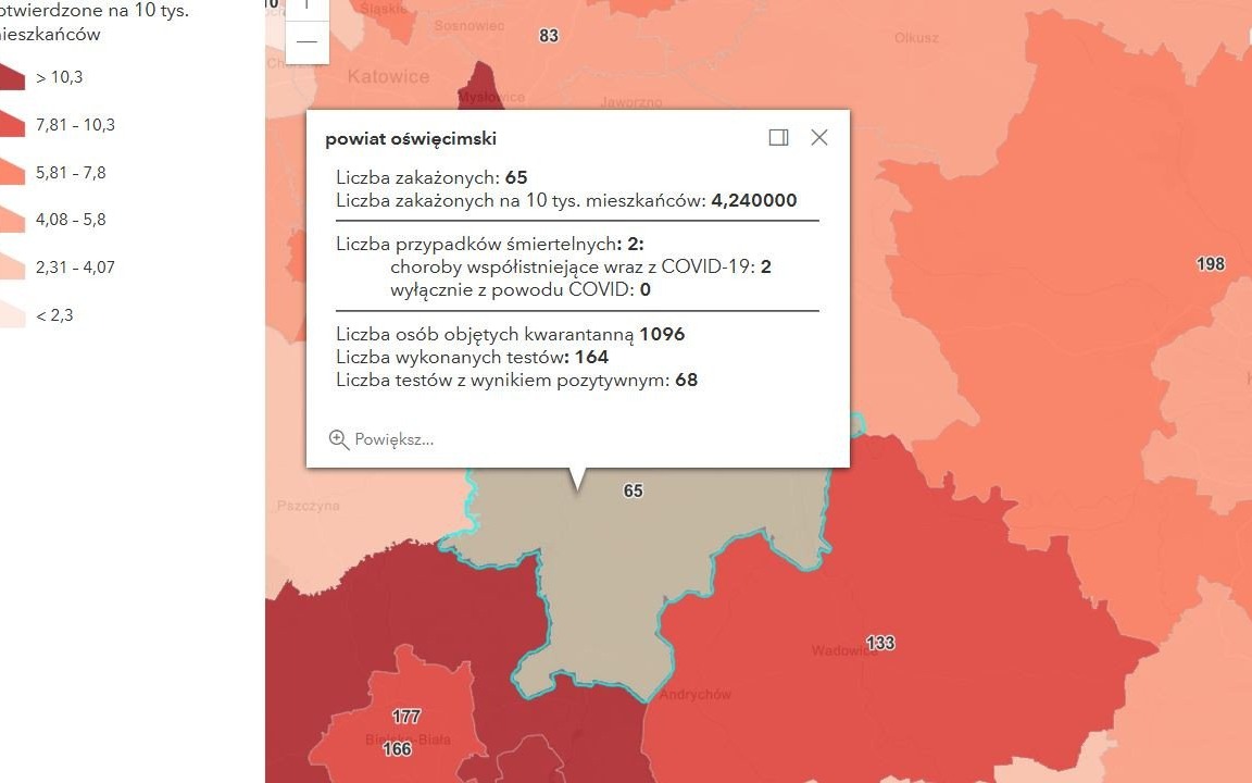 Przybywa zakażeń COVID w Małopolsce oraz w powiecie oświęcimskim. Szpital w Oświęcimiu musi przygotować dodatkowe łóżka dla pacjentów z SARS-CoV-2