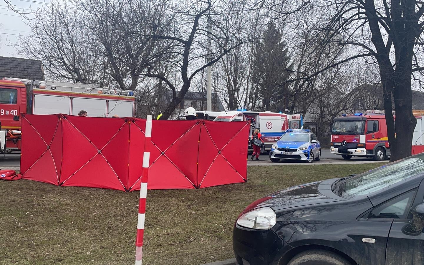 Wypadek w Kętach na DW948. Na miejscu lądował śmigłowiec LPR – ZDJĘCIA!