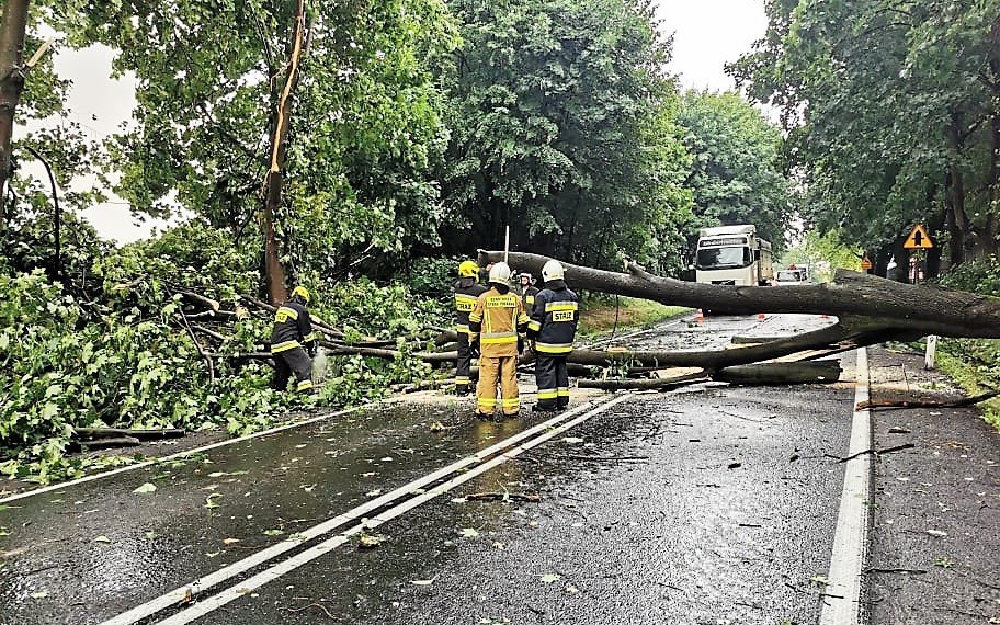 Po burzy kilkanaście interwencji strażackich jednostek – ZDJĘCIA, FILM!