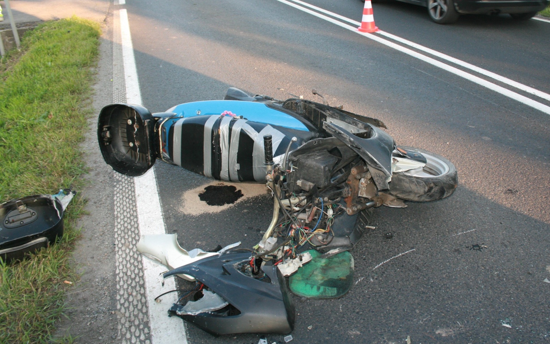 W wyniku wypadku w Bulowicach, poszkodowana doznała złamania żebra
