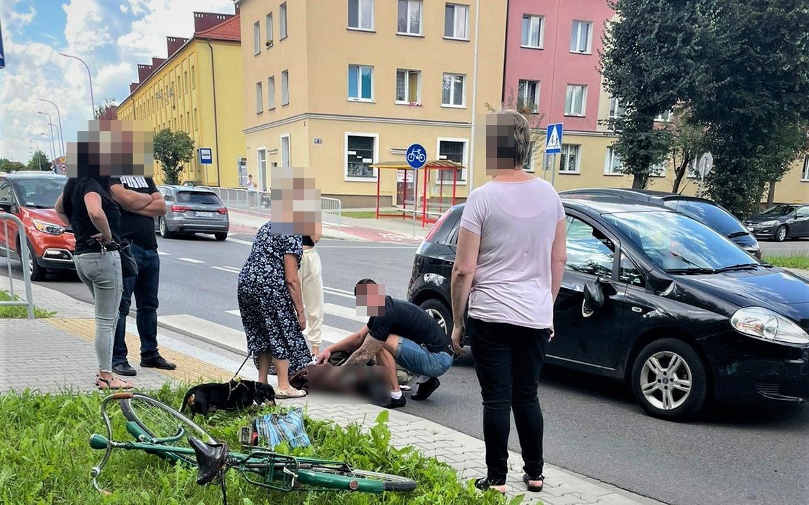 Wczorajszy wypadek drogowy w Oświęcimiu. Wzorowe zachowanie świadków – ZDJĘCIA!