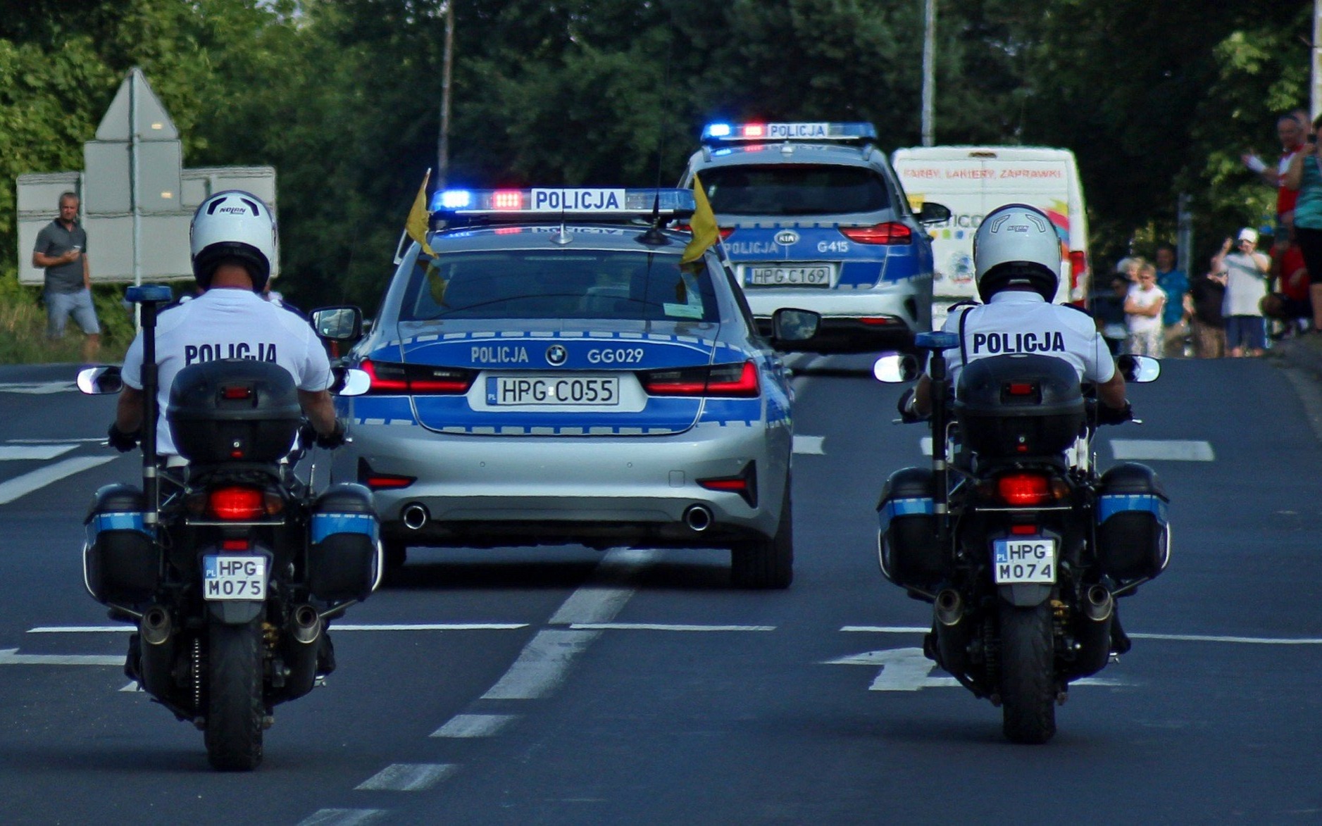 Policjanci oraz strażacy z powiatu oświęcimskiego zabezpieczali „ 78 TOUR DE POLOGNE UCI WORLD TOUR”