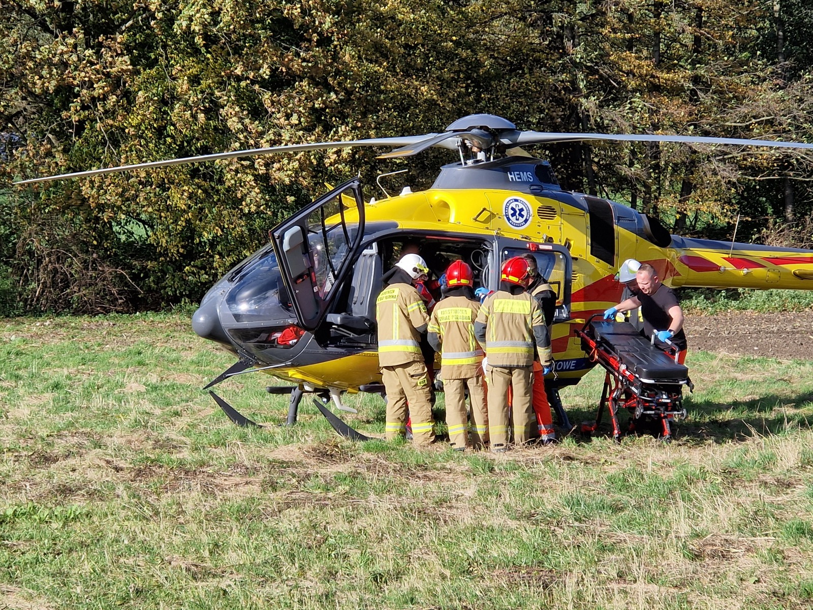 Tragiczny wypadek na DK44. Kierowca walczy o życie – FILM, FOTO!