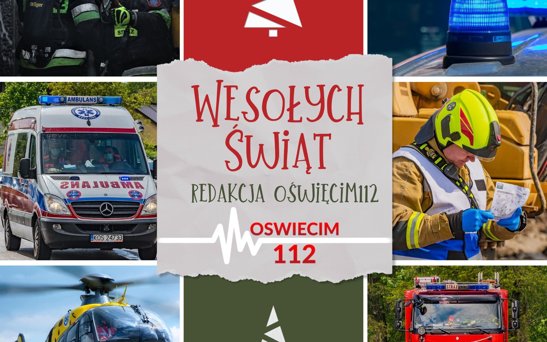 Życzenia Świąteczne dla czytelników, funkcjonariuszy, ratowników, ochotników i wszystkich obserwujących nasz portal