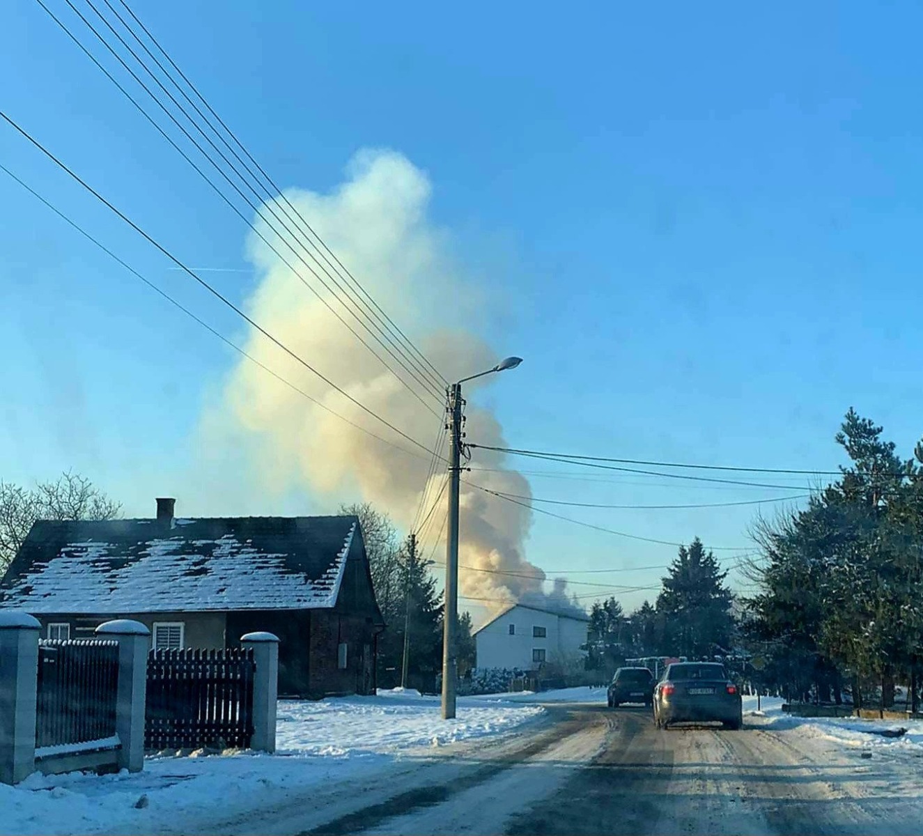 Pożar domu w Bulowicach