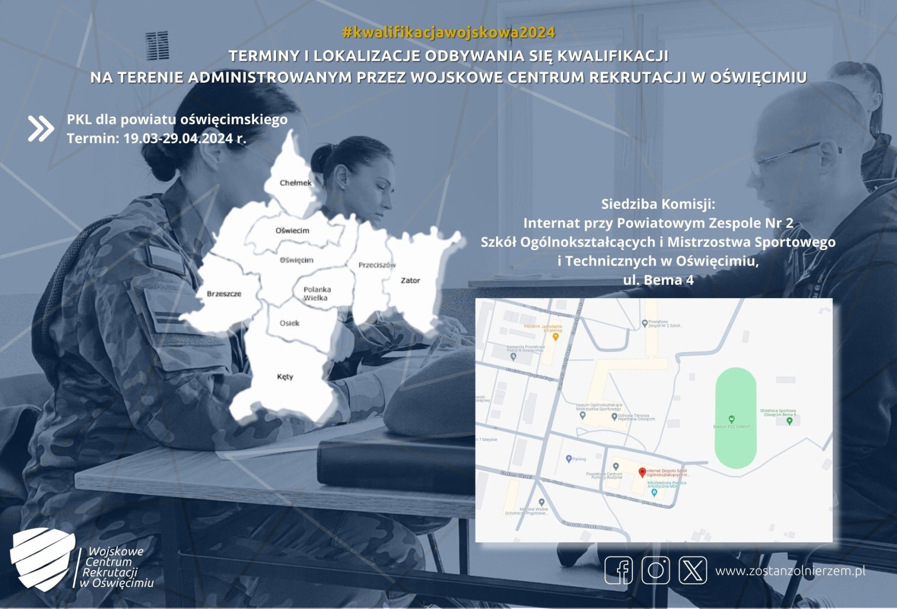 Kwalifikacja wojskowa 2024 w powiecie oświęcimskim