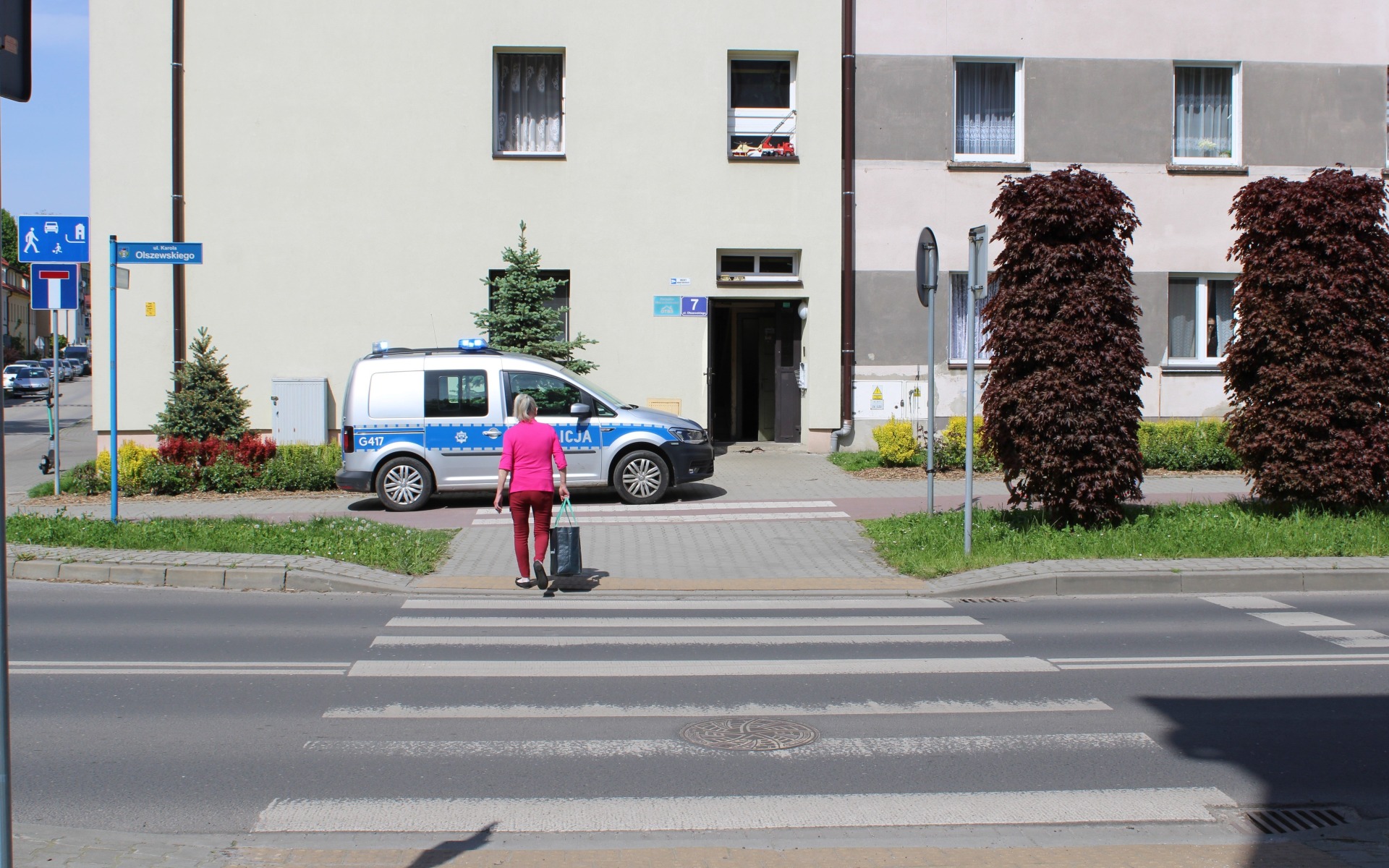 Potrącenie pieszej przez samochód osobowy w Oświęcimiu – FOTO!