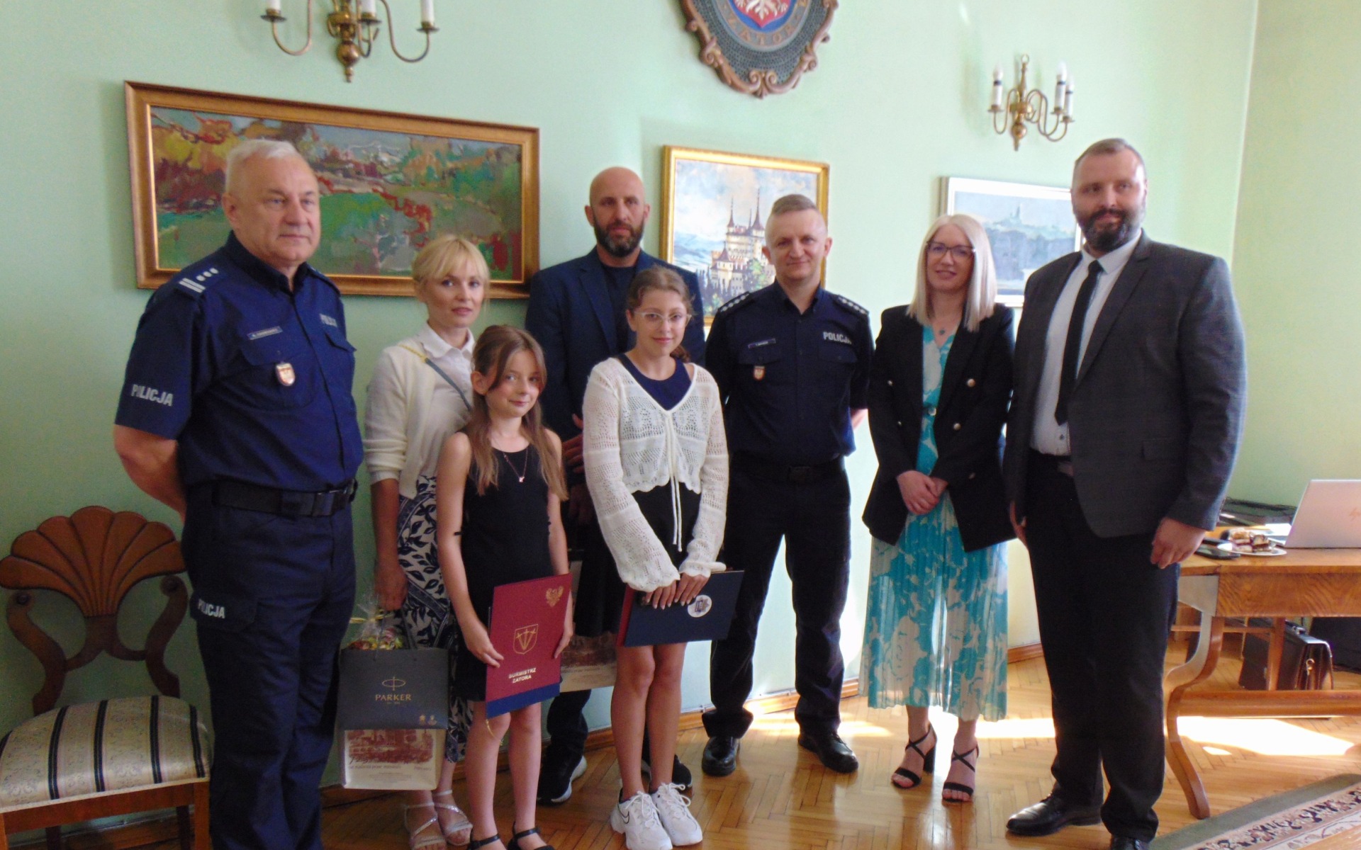 Burmistrz i Komendant Powiatowy Policji w Oświęcimiu, podziękowali za wzorową postawę obywatelską