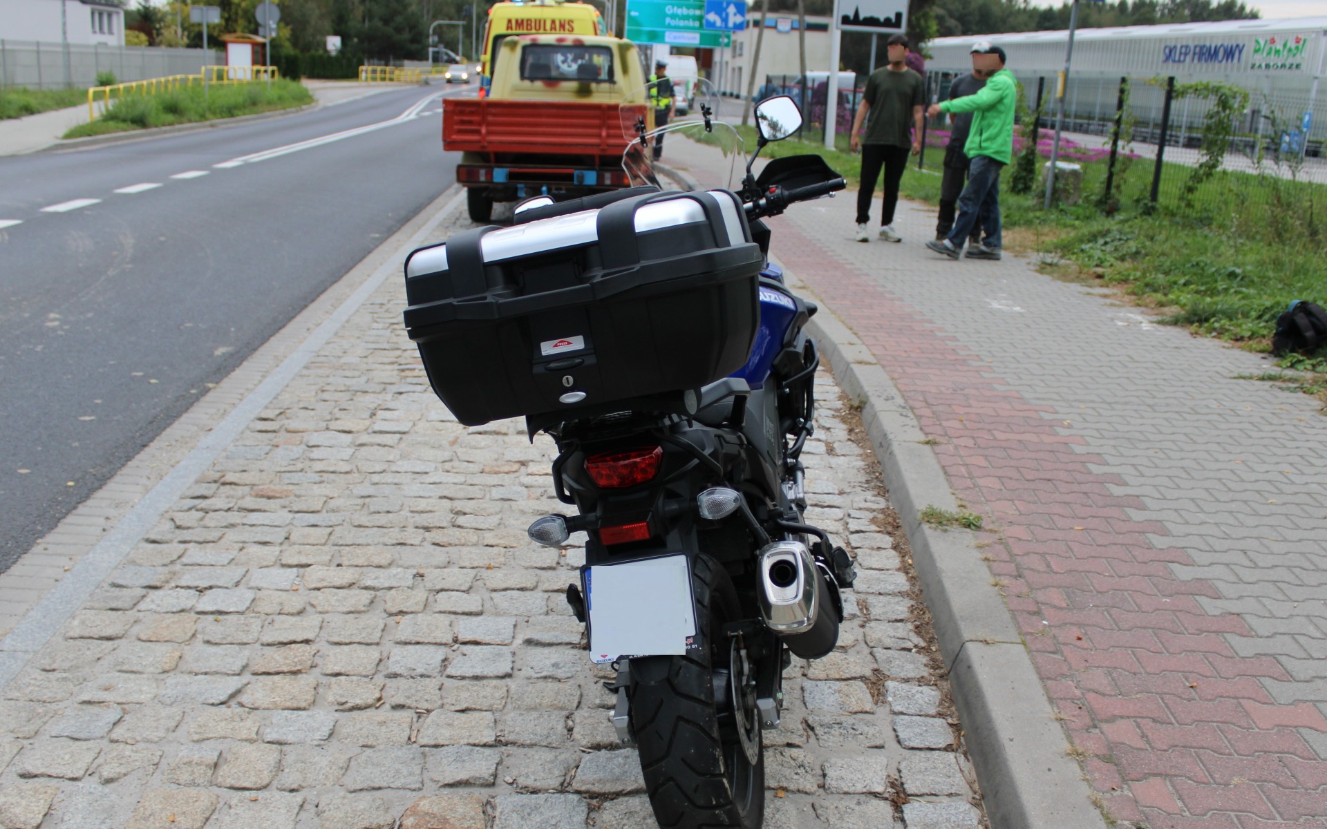 Zdarzenie drogowe z udziałem motocyklisty