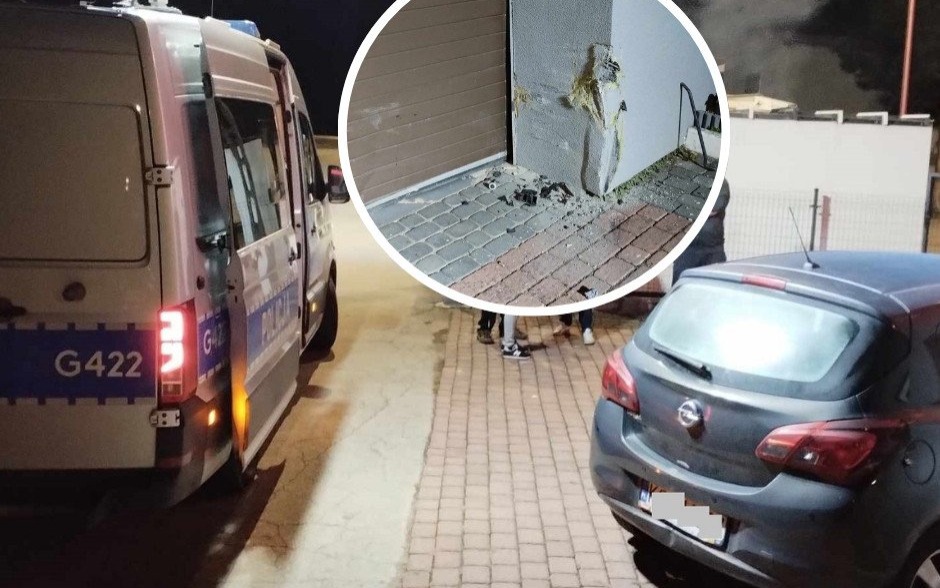 Samochodem wjechała w remizę strażacką