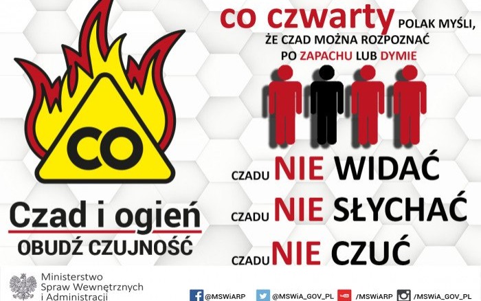 Zatrucie tlenkiem węgla. Wyposaż mieszkanie w czujnik