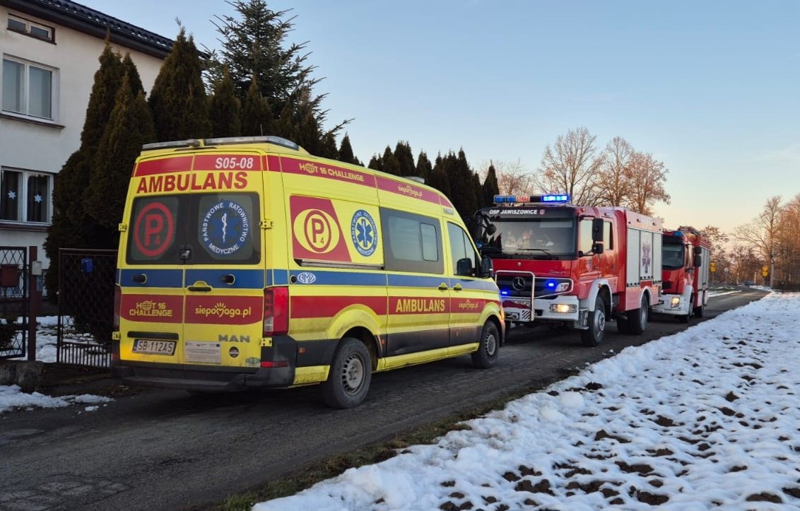 Dramatyczne interwencje w powiecie oświęcimskim. Nie żyją dwie osoby