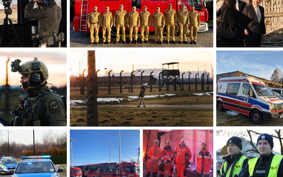 Podsumowanie zabezpieczenia 80 rocznicy wyzwolenia byłego niemieckiego nazistowskiego obozu Auschwitz-Birkenau – ZDJĘCIA!