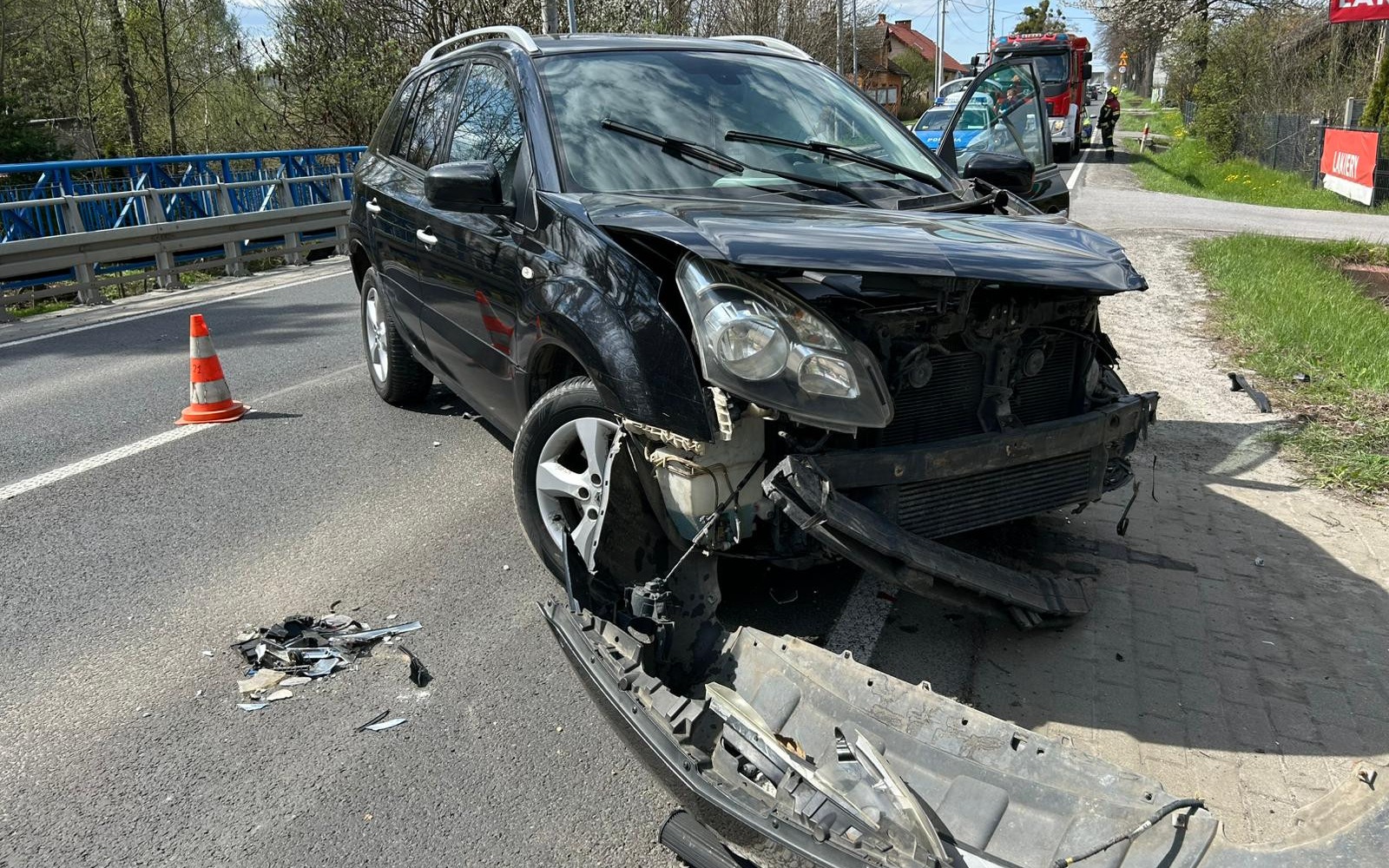 Kolizja drogowa z udziałem nietrzeźwego kierowcy