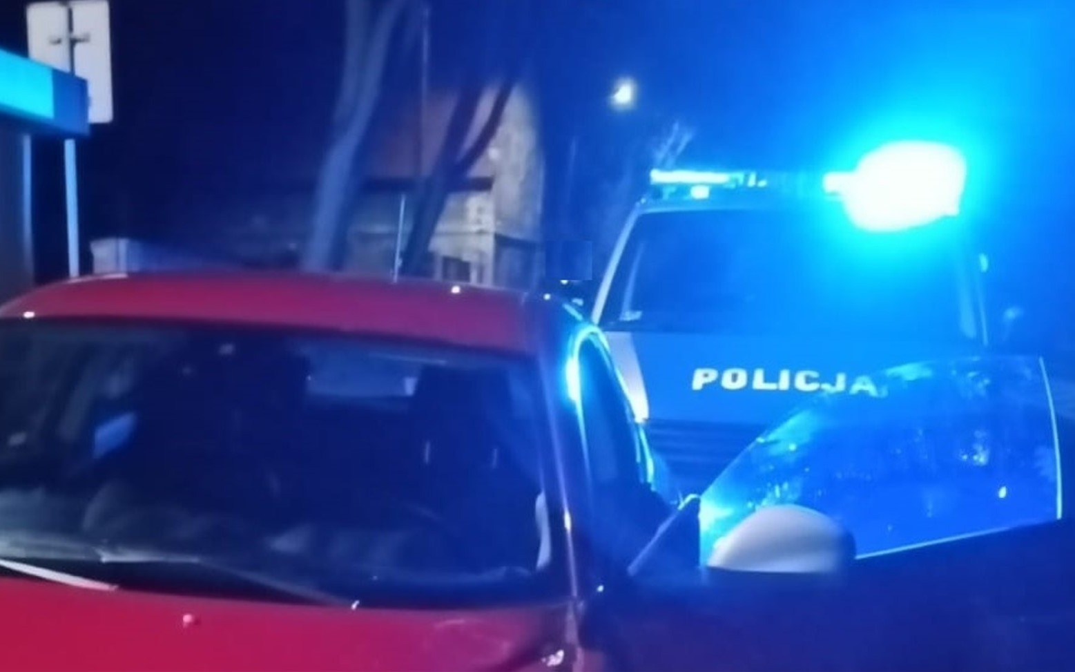 Drogowy przestępca wpadł w ręce nocnego patrolu przez usterkę oświetlenia