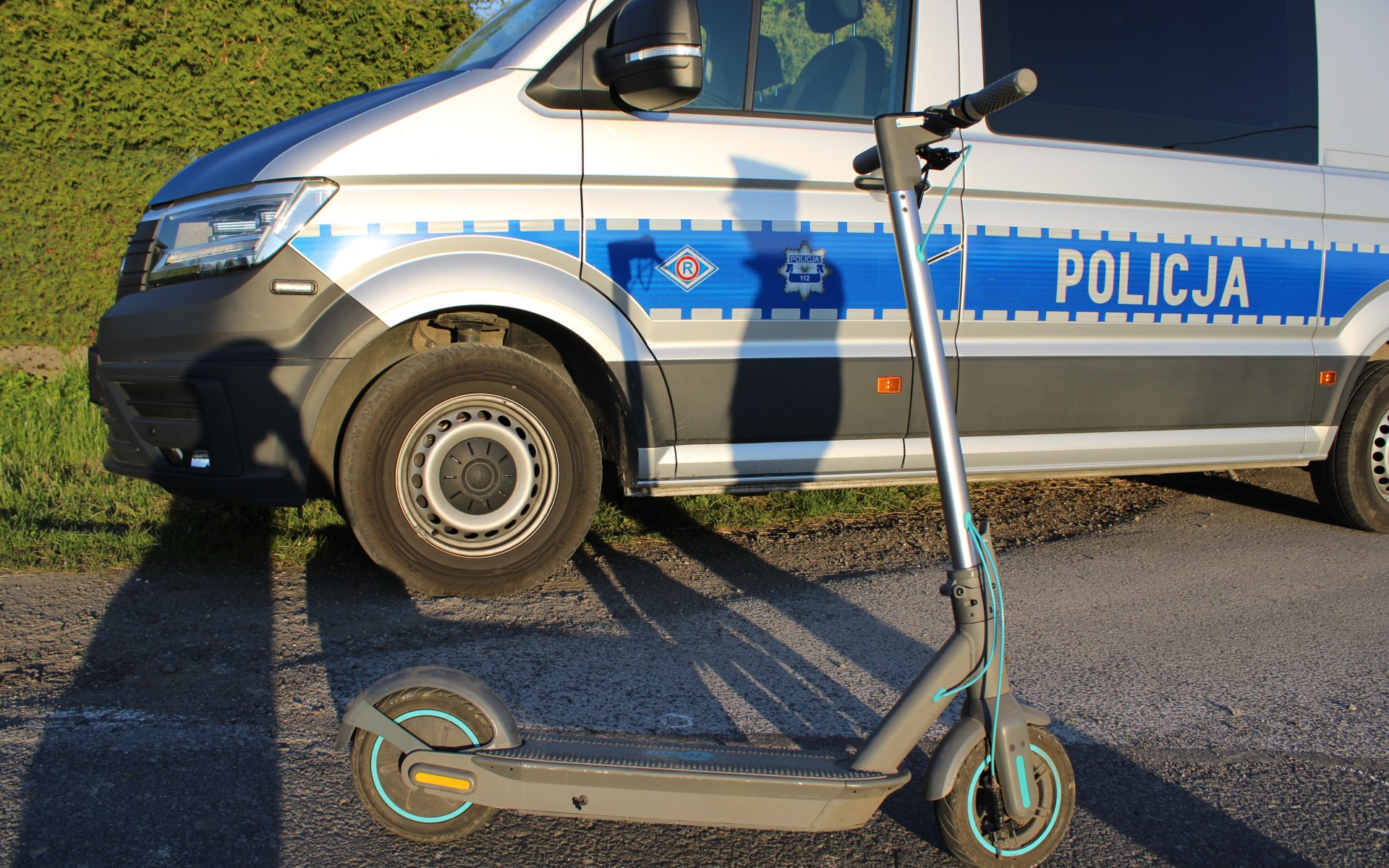 Niebezpieczne zdarzenie z udziałem 11 – latka jadącego na hulajnodze elektrycznej