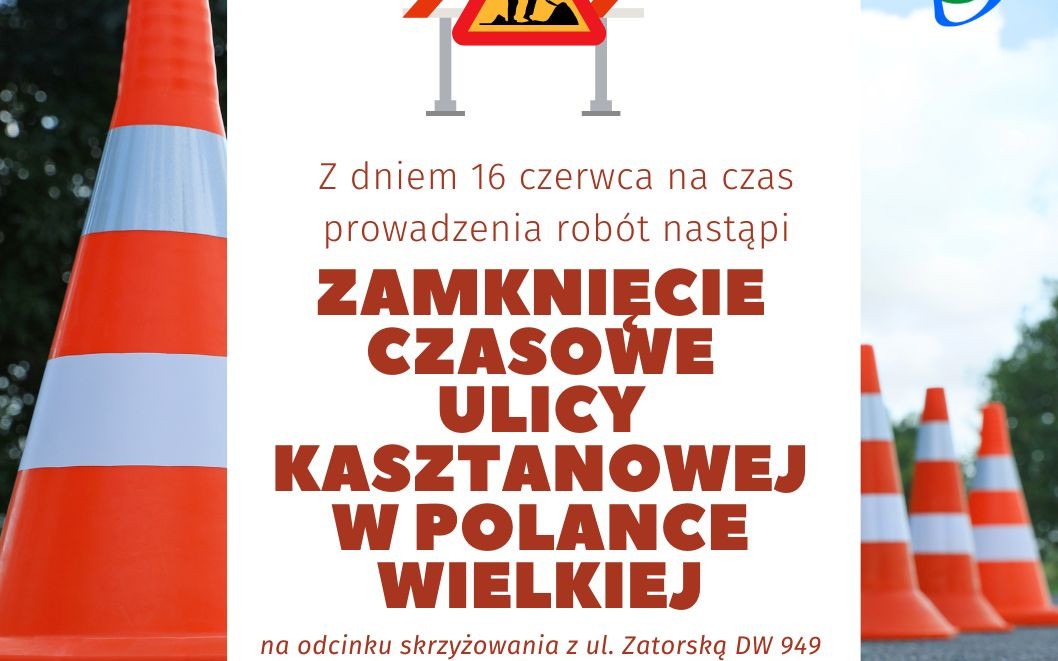 Uwaga kierowcy! Zamknięcie drogi w Polance Wielkiej