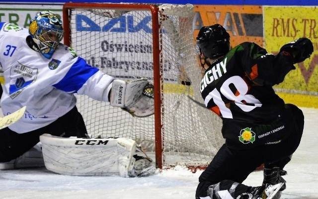 Hokej. GKS Tychy, mistrz Polski, bez problemów pokonał Unię Oświęcim