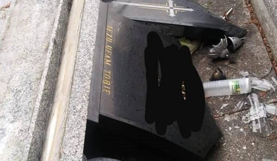 Zamiast siedzieć w domu zdemolowali groby [ZDJĘCIA]