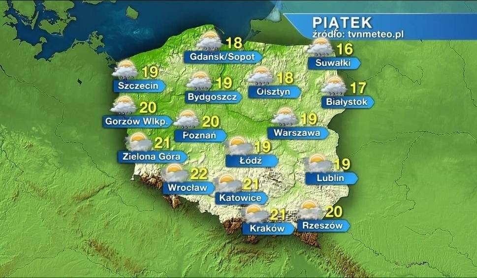 Pogoda na piątek, 24 kwietnia. W piątek będzie pochmurnie