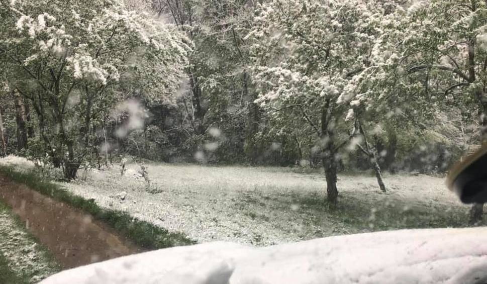 Śnieg w Beskidzie Małym, a jest połowa maja! [ZDJĘCIA]