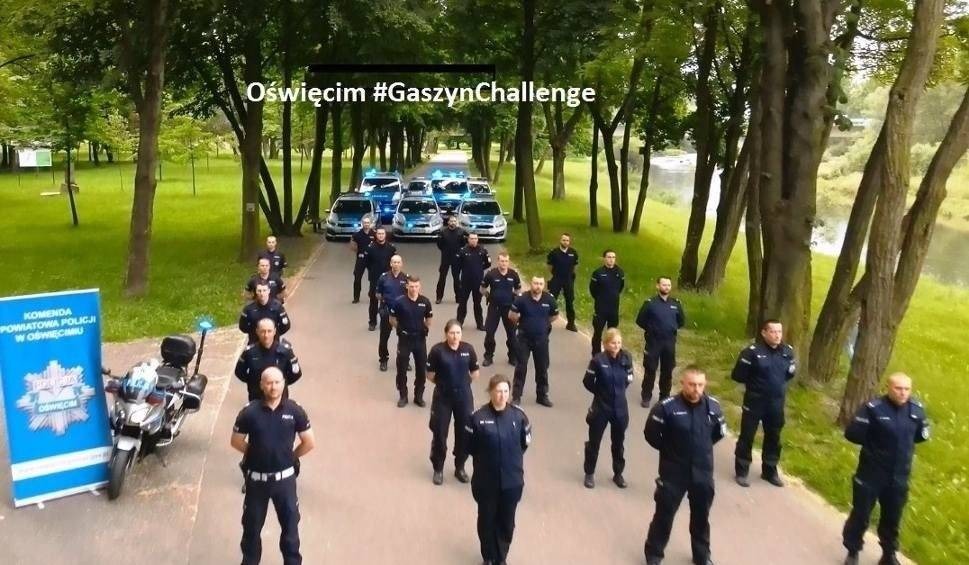 Oświęcimscy policjanci dołączyli do akcji #GaszynChallenge