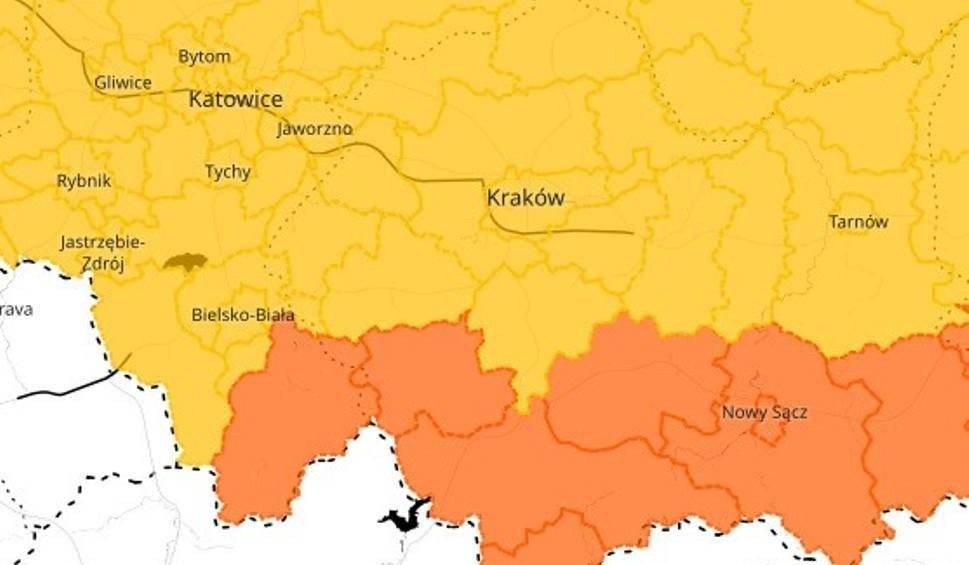 IMGW: rośnie ryzyko gwałtownych burz w Małopolsce