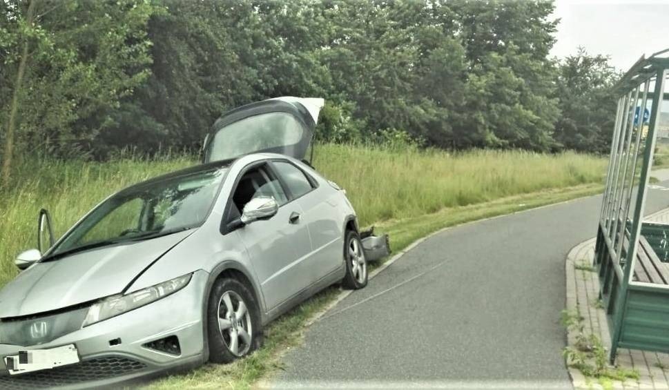 Kęty. Uciekał na samych felgach, pieszo, ale w końcu wpadł