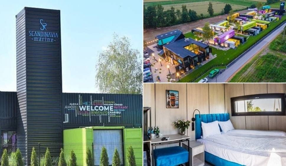 Luksusowy hotel z kontenerów w Zatorze. Pierwszy w Polsce