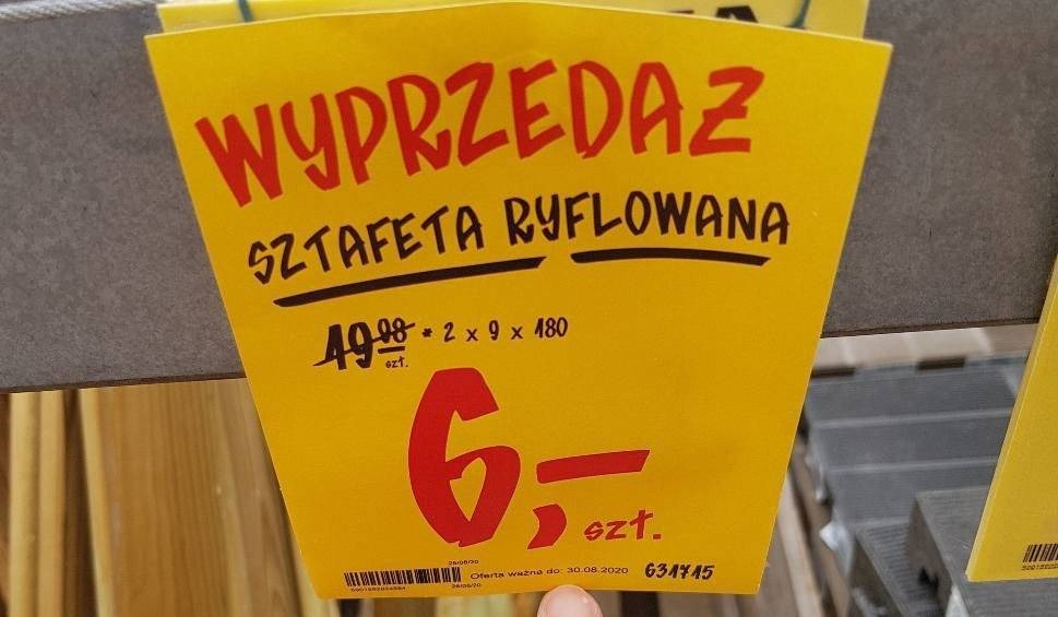 Polski być trudna język. W Castoramie do kupienia sztacheta i... sztafeta