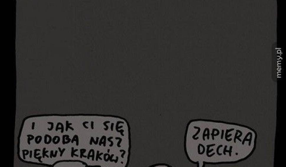 Smog ponownie zagościł w powietrzu. Internauci śmieją się z Krakowa [MEMY]