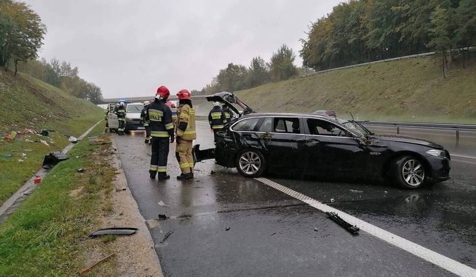 Wypadek na płatnym odcinku A4. Autostrada zablokowana