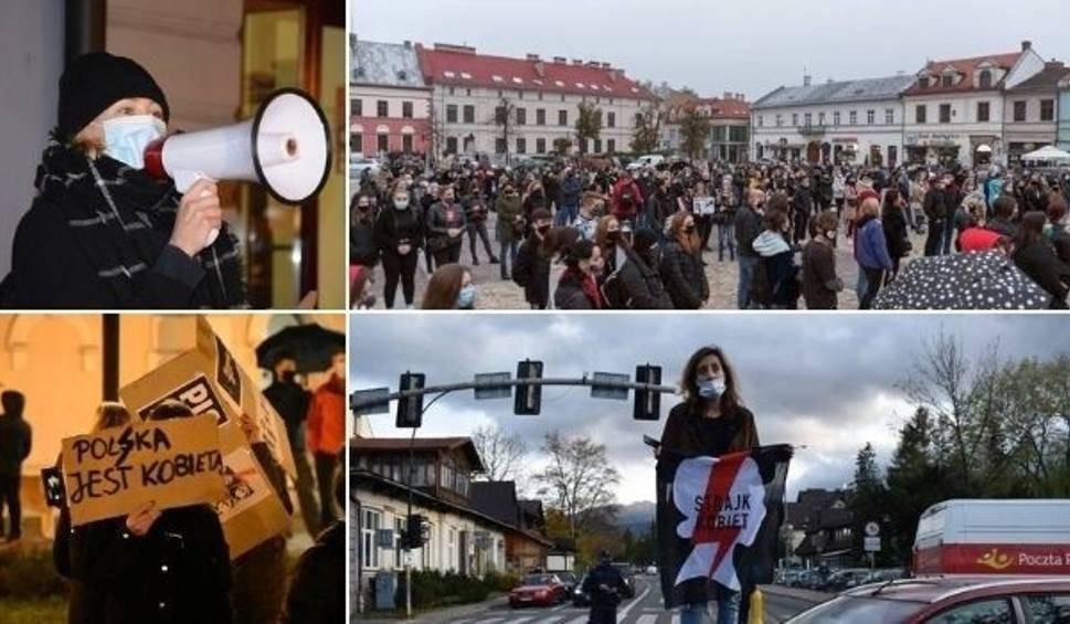 Nie tylko Kraków protestuje, mniejsze miasta też. Strajk Kobiet zalał Małopolskę!