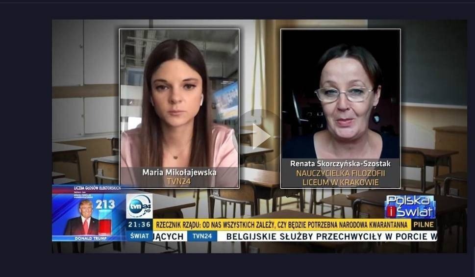 Nauczycielka z krakowskiego LO w TVN 24. Czym wkurzył ją minister edukacji?