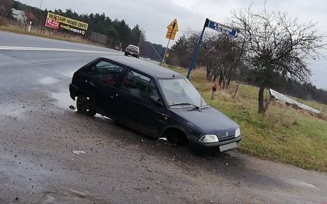 Libiąż. Miał 3,4 promila alkoholu. Próbował jechać samochodem na trzech kołach