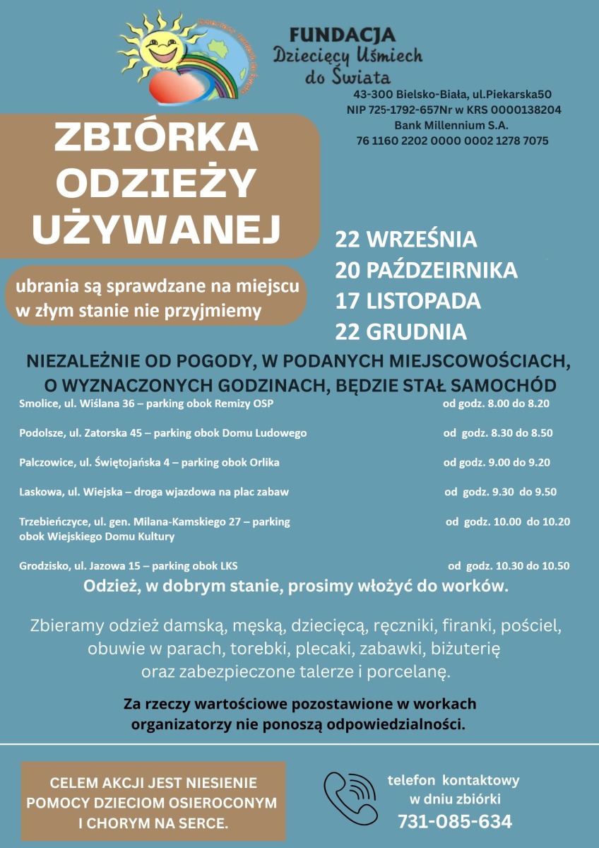 Zbiórka odzieży używanej