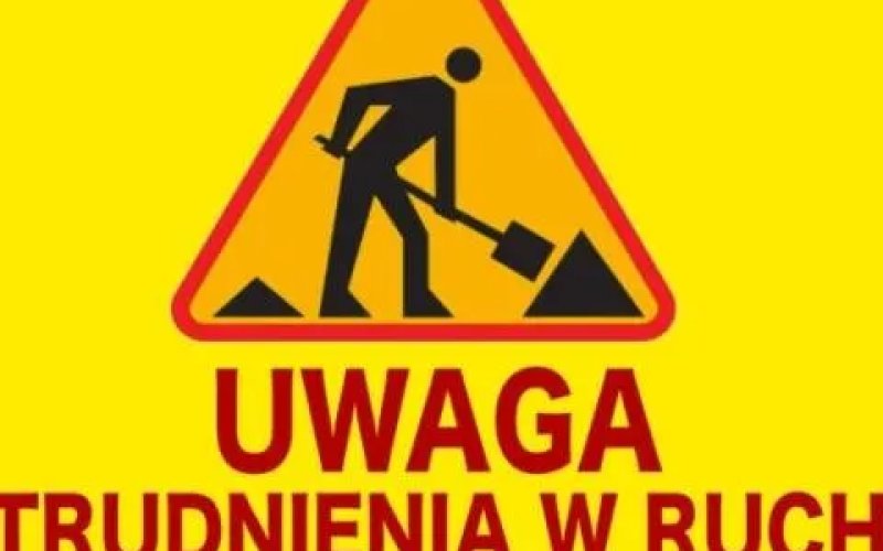 Utrudnienia w ruchu drogowym Plac Tadeusza Kociuszki w Zatorze