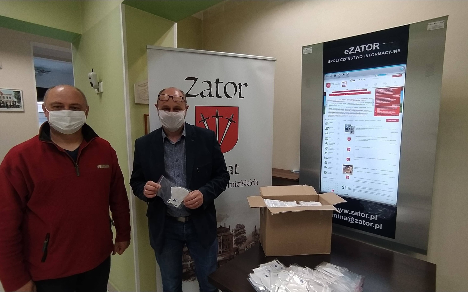 Maseczki dla dzieci z Gminy Zator