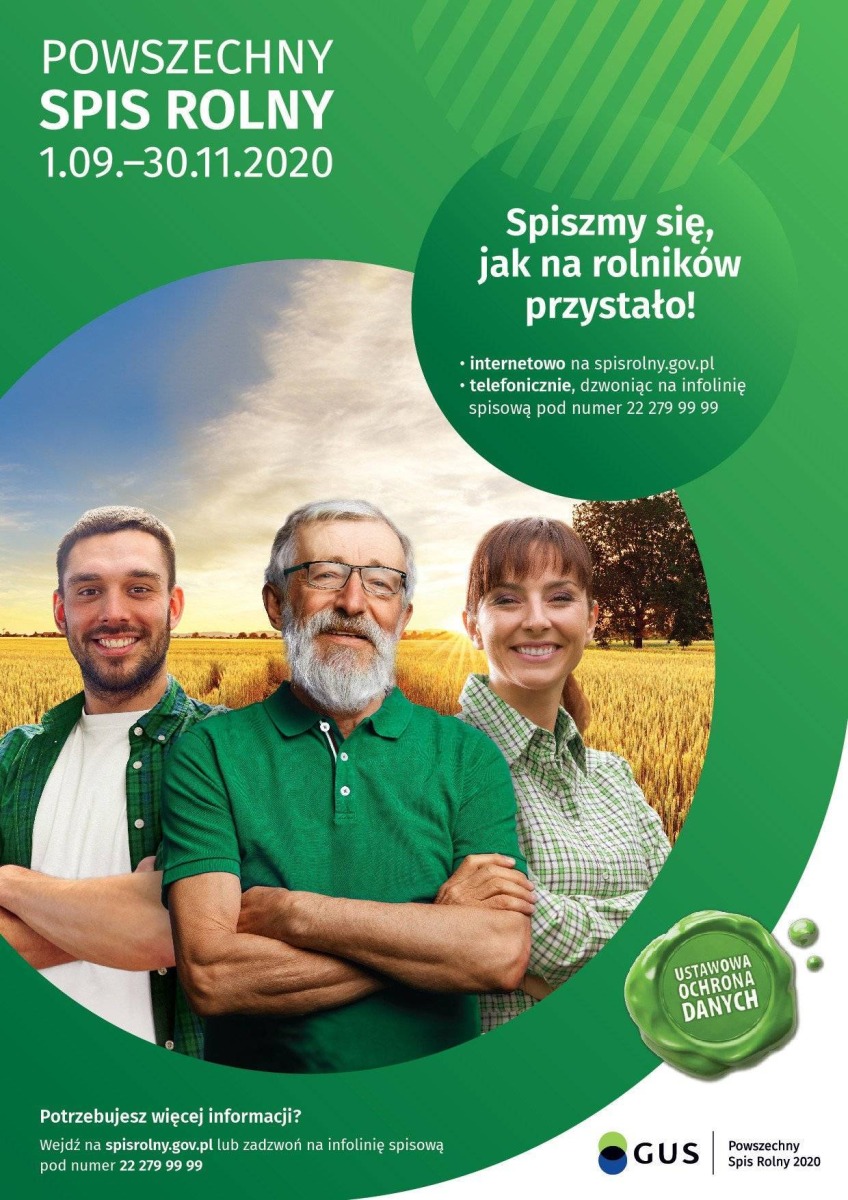 Powszechny Spis Rolny 01.09. 30.11.2020 r. Niezbędne informacje