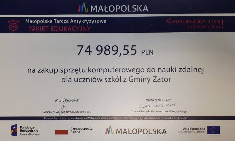 Promesa na zakup sprzętu komputerowego