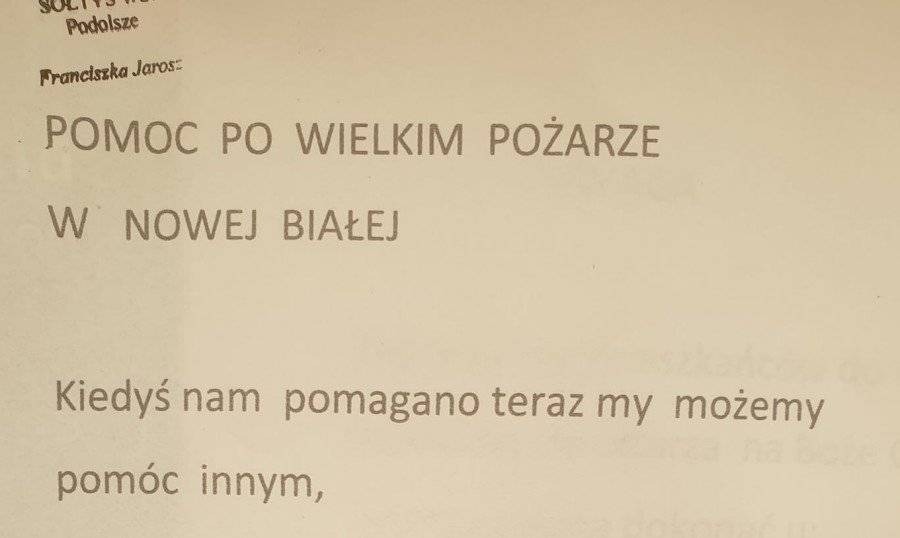 Kiedyś nam pomagano. Teraz możemy pomóc my