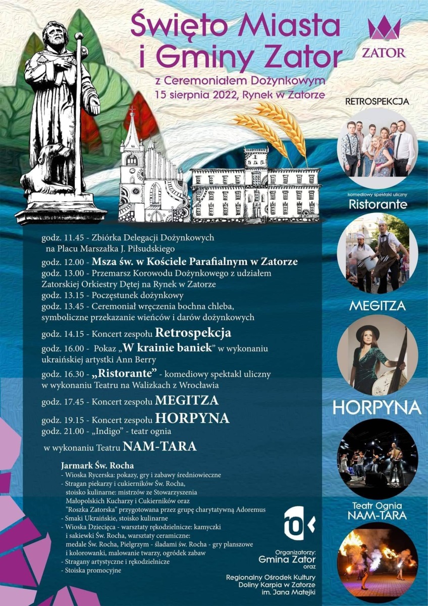 Święto Miasta i Gminy Zator z Ceremoniałem Dożynkowym