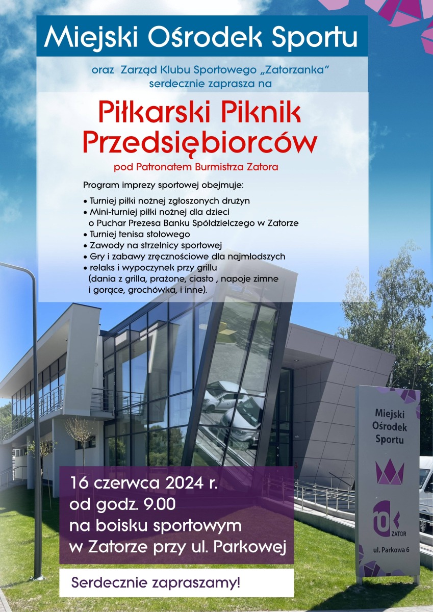 Piłkarski Piknik Przedsiębiorców pod Patronatem Burmistrza Zatora