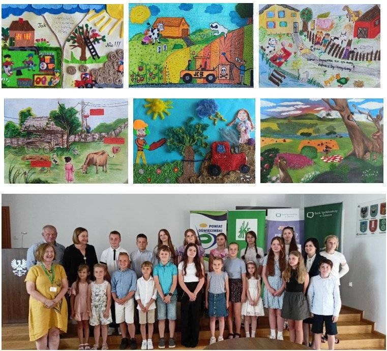 Informacja o rozstrzygnięciu i wręczeniu nagród w konkursie plastycznym " Bezpiecznie na wsi mamy, bo o zdrowie dbamy"