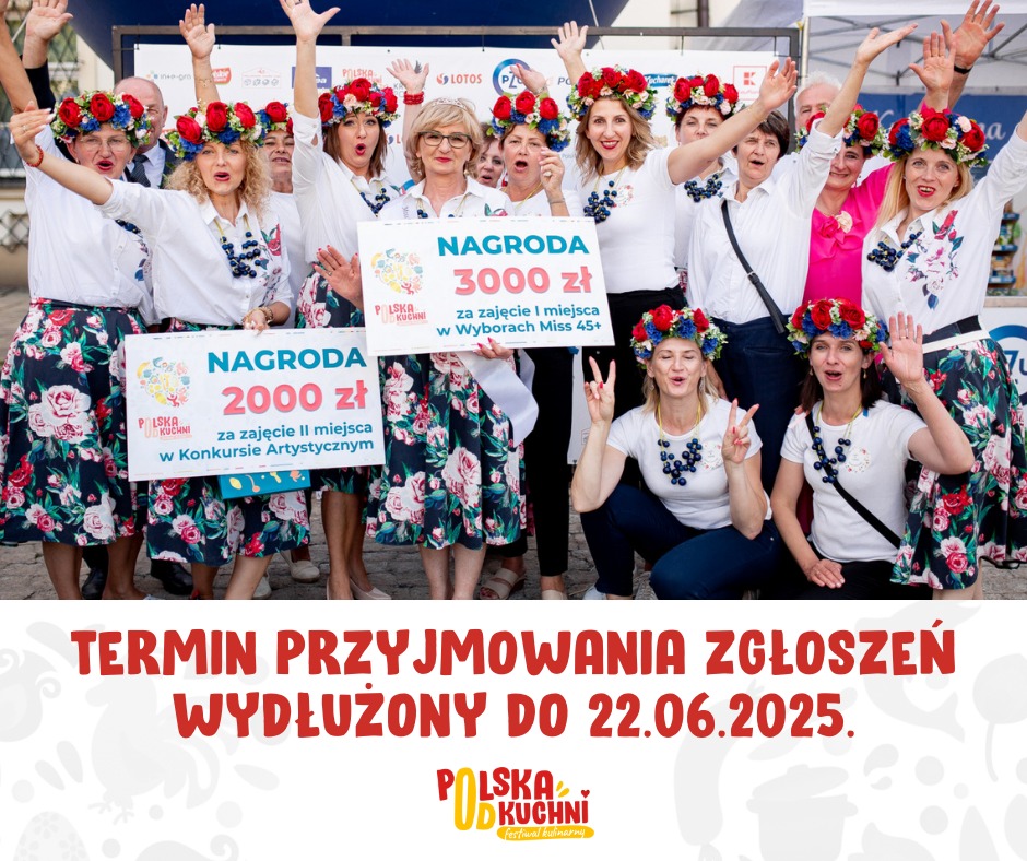 Informacja o zmianie terminu nadsyłania zgłoszeń do Ogólnopolskiego Konkursu dla Kół Gospodyń Wiejskich!