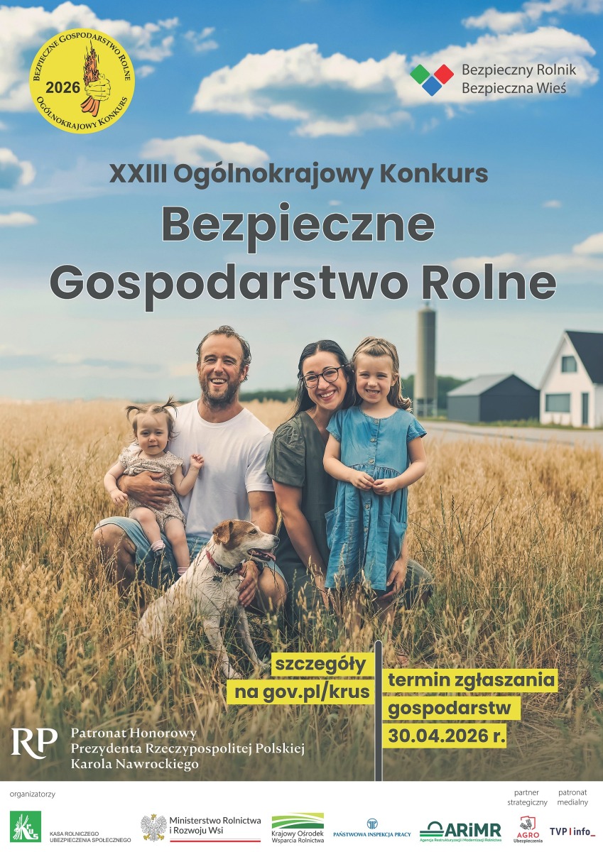 XXIII Ogólnokrajowy Konkurs Bezpieczne Gospodarstwo Rolne