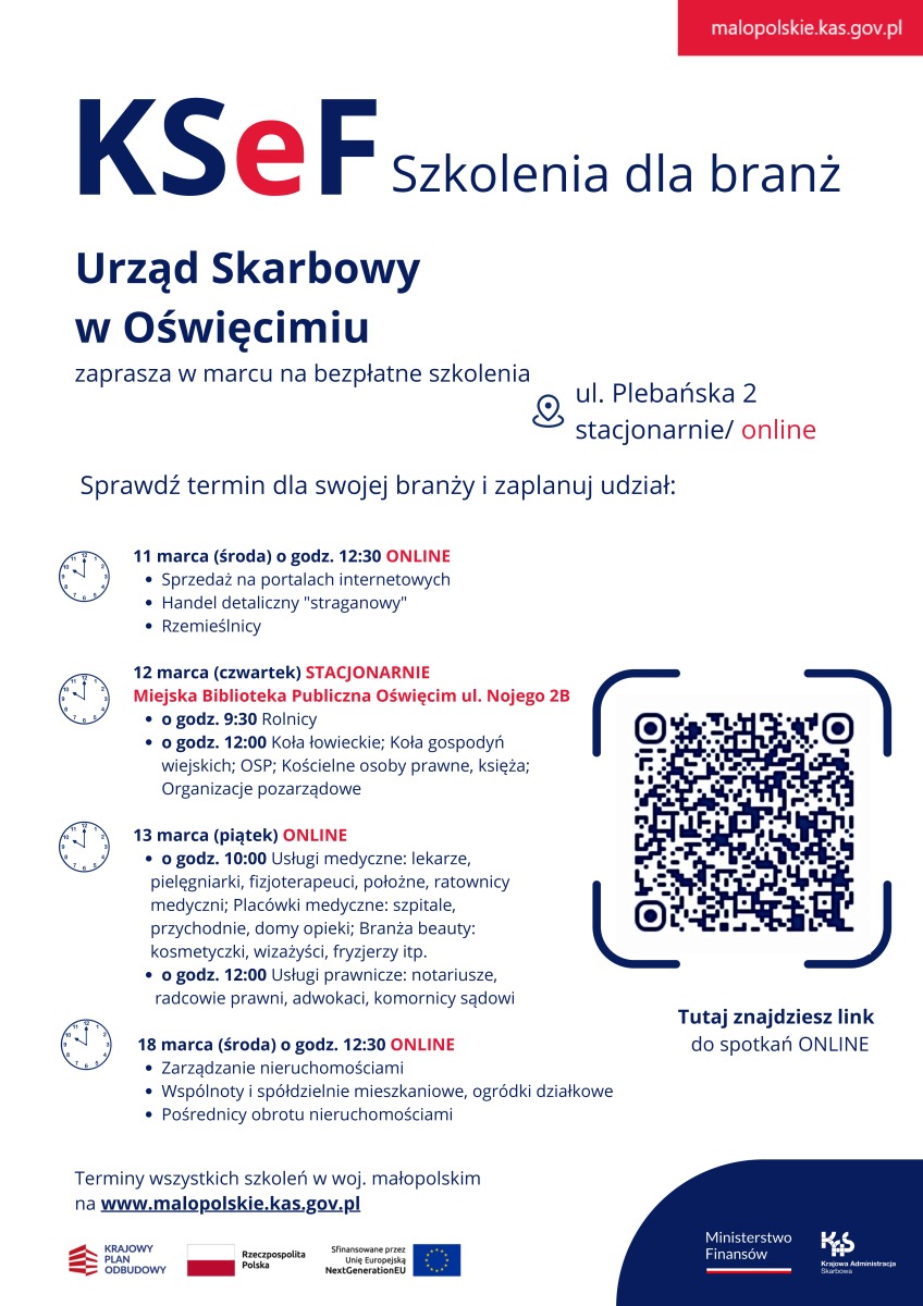 KSeF szkolenia dla branż